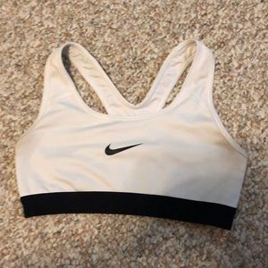 White Nike Sports Bra